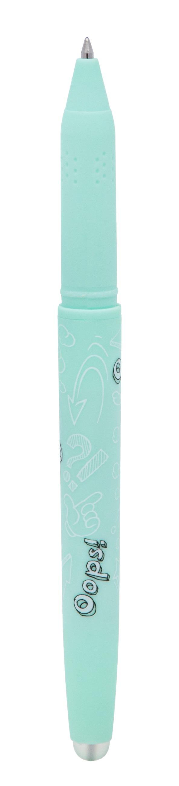 Ups sletbar pen blå PASTEL blister + 2 Astra refills
