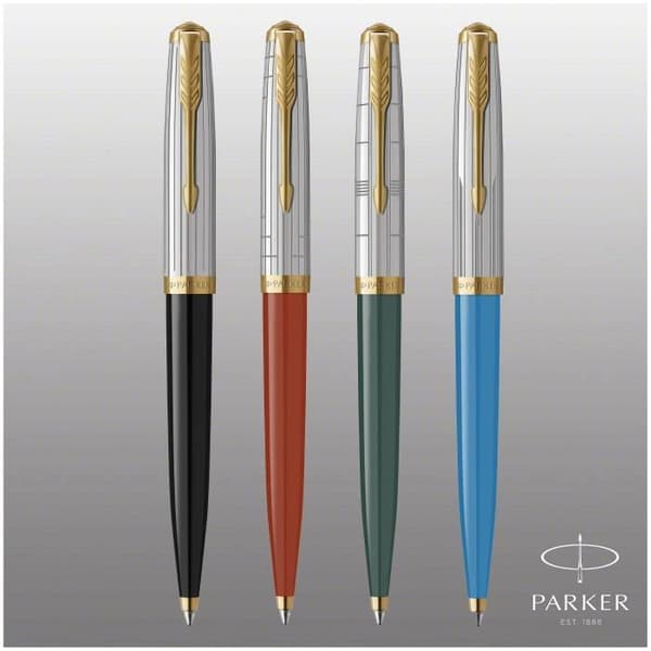 Parker 51 Premium kulspetspenna, Rage Red, Medium Point Black Ink Refill, presentförpackning