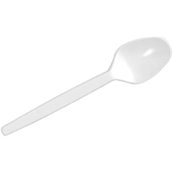 Dessertskedar - Ej specificerat - Set om 24 - Vit - 12,5 cm - Ideal för dina desserter