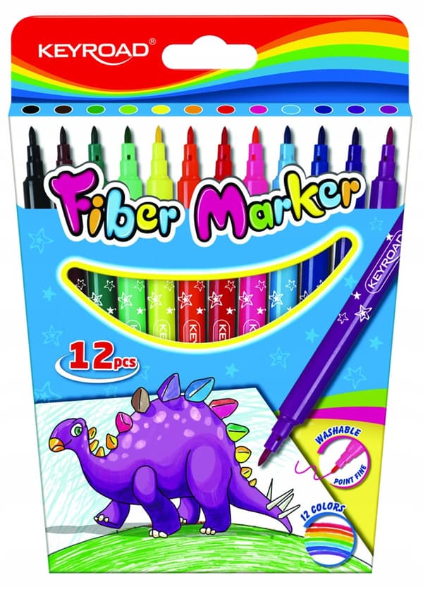 Keyroad Fiber Marker 12stk KR971587