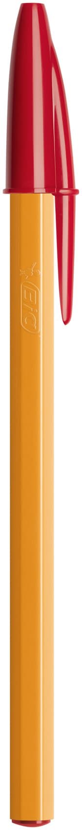 BIC Office Kuglepen Orange Rød 0,8mm - 20 stk Sæt