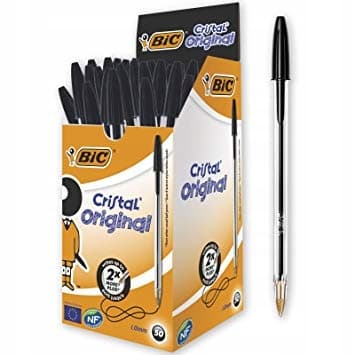 Bic Cristal sort kuglepen