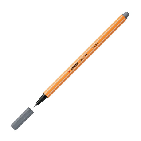 STABILO POINT FINELINER 88/96 MÖRKGRÅ