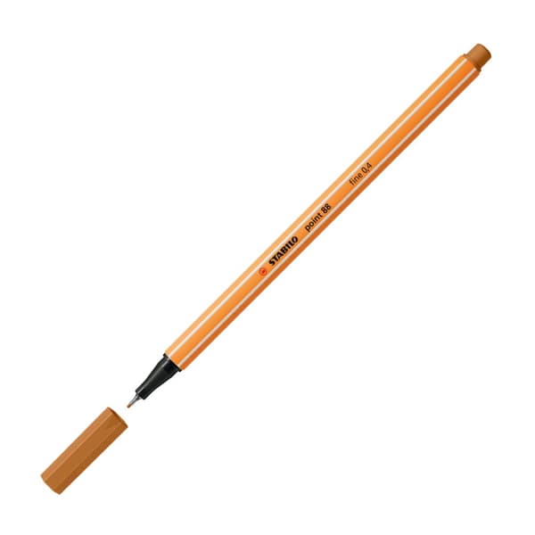 STABILO POINT FINELINER 88/89 MØRK OCKER