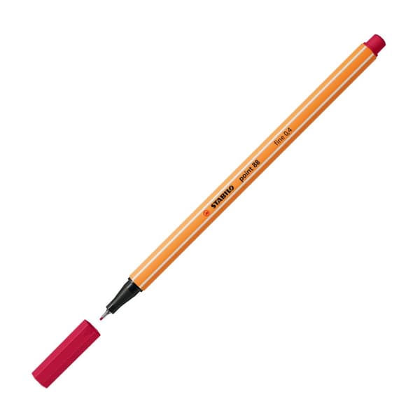 STABILO POINT FINELINER 88/50 MØRK RØD