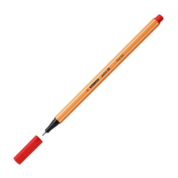 STABILO POINT FINELINER 88/40 LJUSRÖD
