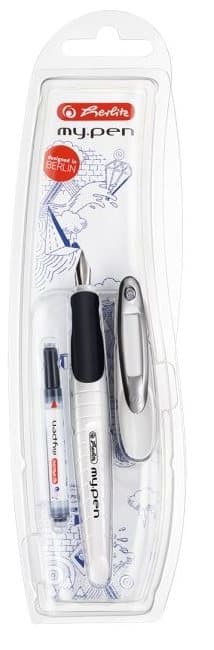My Pen Fyldepen Størrelse M Højrehåndet Herlitz Hvid 10999738