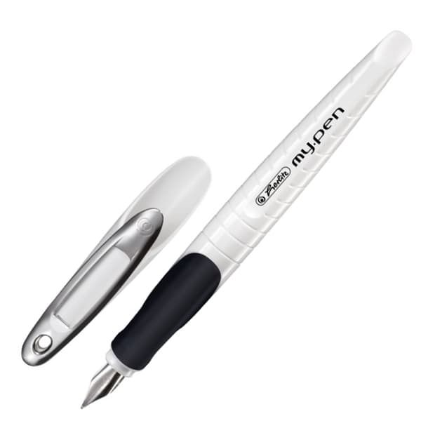 My Pen Fyldepen Størrelse M Højrehåndet Herlitz Hvid 10999738