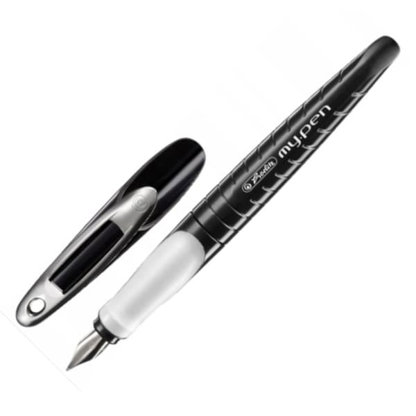 Herlitz My Pen L Fyldepen venstrehåndet sort/hvid 10999803