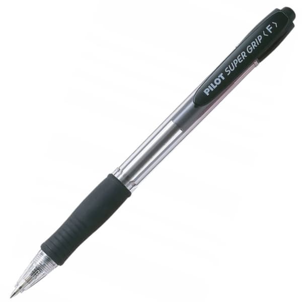 Pilot Super Grip Automatisk svart kulspetspenna