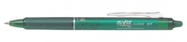 Pilot Frixion Clicker Automatisk Kulspetspenna Grön 0.7 Med Eraser BLRT-FR7-G