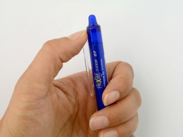 Pilot Frixion Clicker automaattinen kuulakärkikynä, sininen 0.7, pyyhekumi BLRT-FR7-L