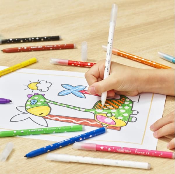 BIC KIDS Magic Pens 10 markører + 2 viskelædere