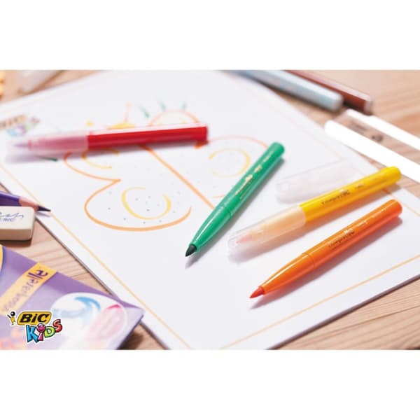 Penselmarkører BIC KIDS Visaquarelle 10 farver