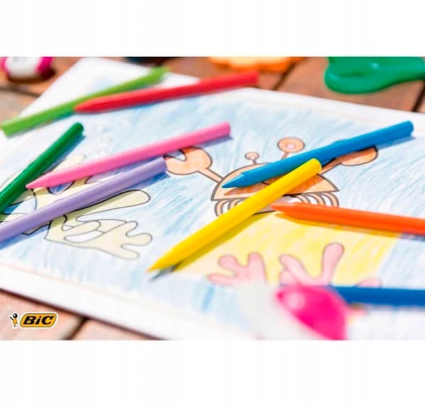 BIC KIDS Plastidecor Voksblyanter 24 farver