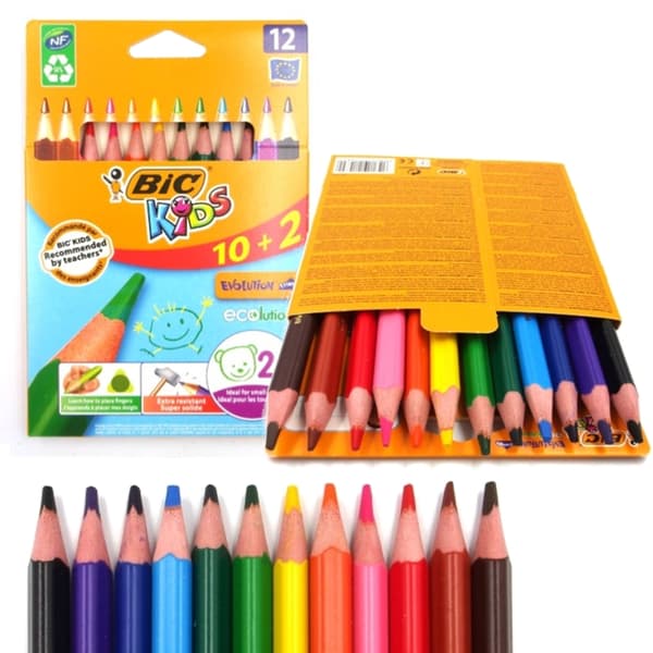 BIC Kids Eco Evolution BABY 12 farver 2+ blyanter