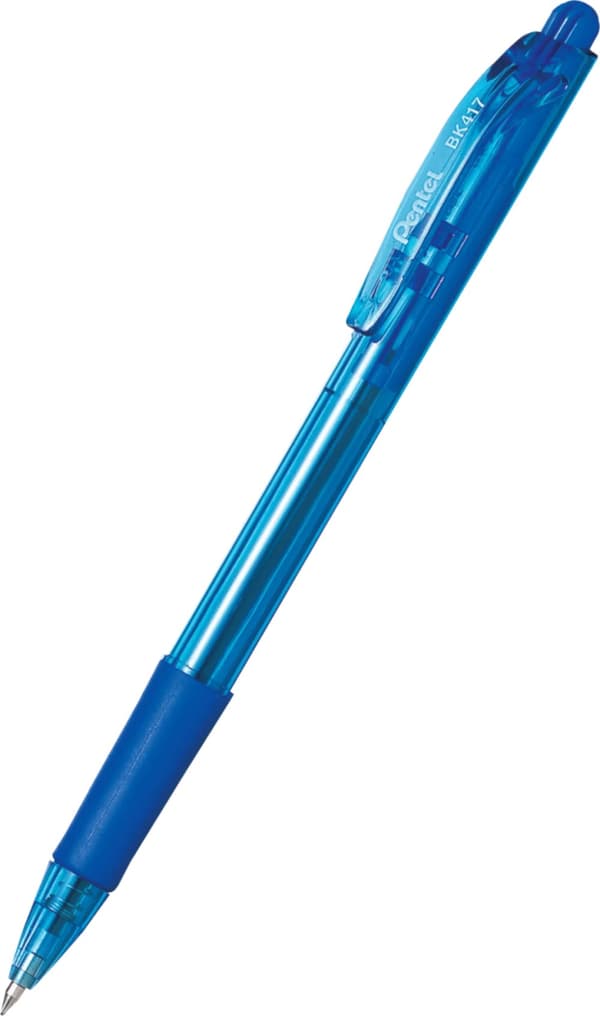 Pentel Bk 417-C WOW Automatisk Blå Kuglepen 10x