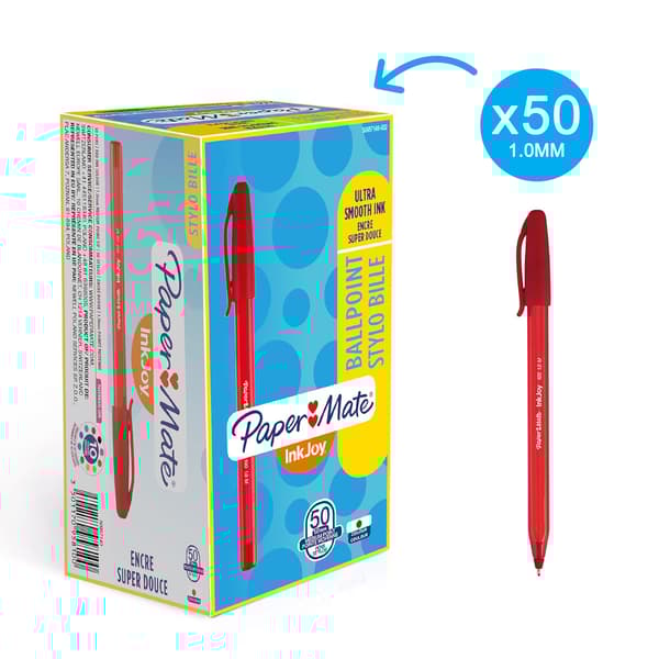 Paper-Mate Inkjoy 100 rød kuglepen S0957140 10 stk.