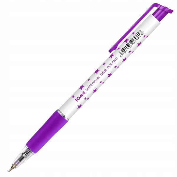 Toma Kuglepen Superfine Automatic Stars 069 Lilla