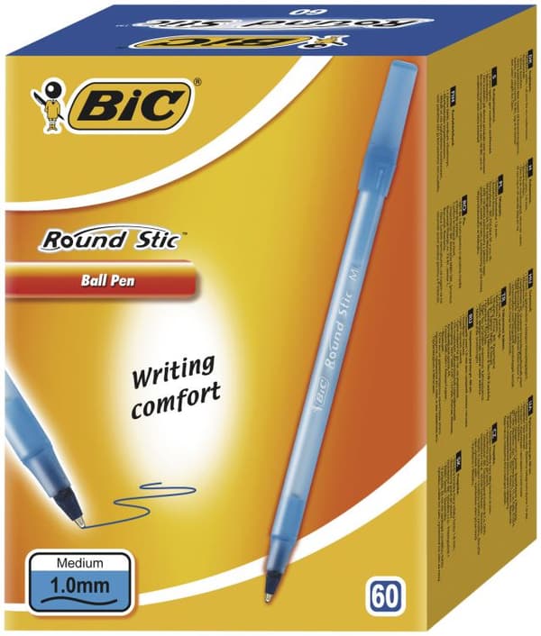 BIC Round Stick Classic Blue Kulspetspenna 5 st