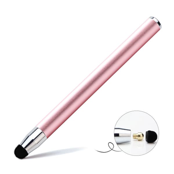 INF Udtrækkelig Kapacitiv Stylus Pen til Touchskærme Lyserød