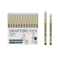 Miniatyrbild 2 av 5: INF Precision Fineliner Pen Set Svarta Pennor för Ritning 12-piece