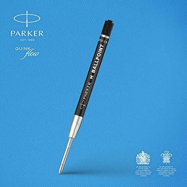 Rekningar för bläckpenna - PARKER - QUINKflow - Medelspets - Svart bläck - Paket om 20