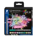 Miniatyrbild 1 av 4: Feutrar - Staedtler - Pigment Arts Pen - Penselspets - 12 pastellfärger