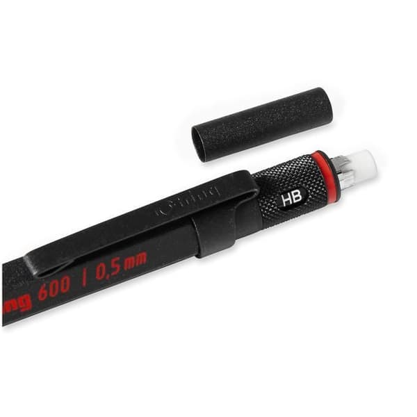 rOtring 600 mekanisk penna, 0,5 mm, svart (1904443)