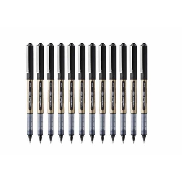 uni-ball Eye Broad UB-150-10 Rollerball Pen, 1 mm spets, svart bläck, paket med 12 - 246959000