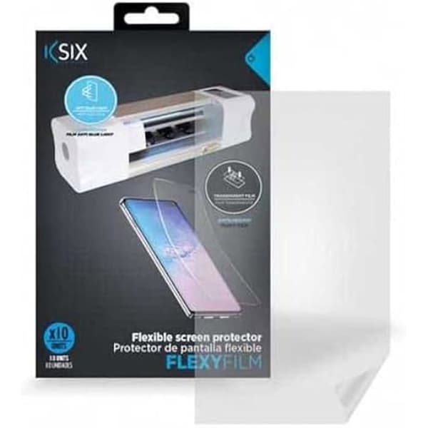 Skärmskyddsfilm - KSIX - Paket med 10 - Antibluet - Uppladdningsbar - Flexy Film