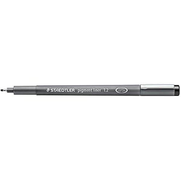 Kalibrerad filtspets 1,2 mm svart - STAEDTLER Pigment Liner 308 - Box med 10