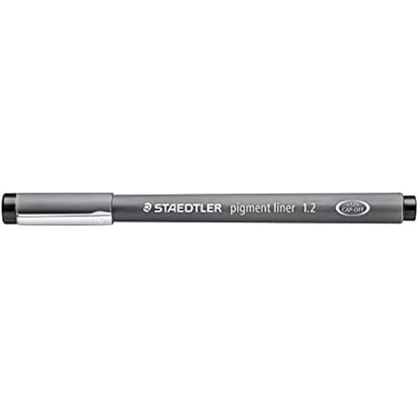 Kalibrerad filtspets 1,2 mm svart - STAEDTLER Pigment Liner 308 - Box med 10