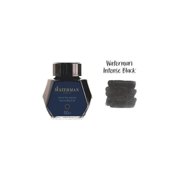 WATERMAN reservoarpenna bläck, Intense Black färg, 50 ml flaska