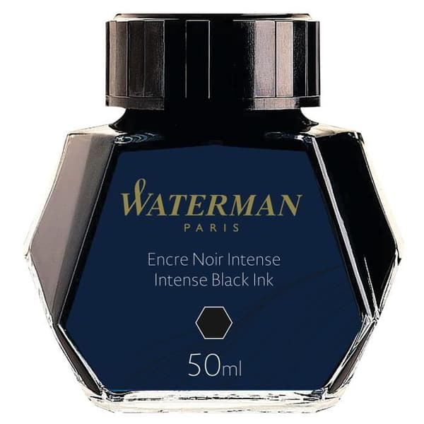 WATERMAN reservoarpenna bläck, Intense Black färg, 50 ml flaska