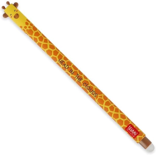 Raderbar gel bläckpenna - Legami - Giraffe body - 0,7 mm - Svart bläck - Raderbar