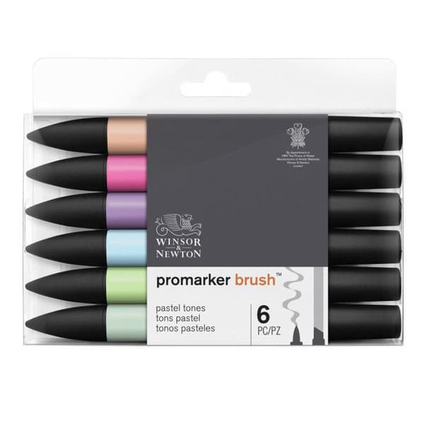 Paket med 6 Promaker Pastellpennor - Winsor och Newton