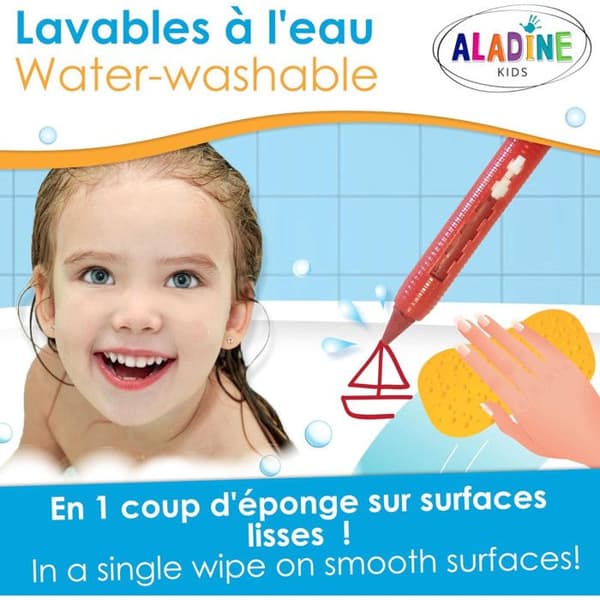 Badkritor - ALADINE - 42032 - Set med 10 - Ergonomiska - Tvättbara