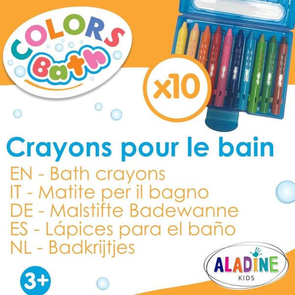 Badkritor - ALADINE - 42032 - Set med 10 - Ergonomiska - Tvättbara
