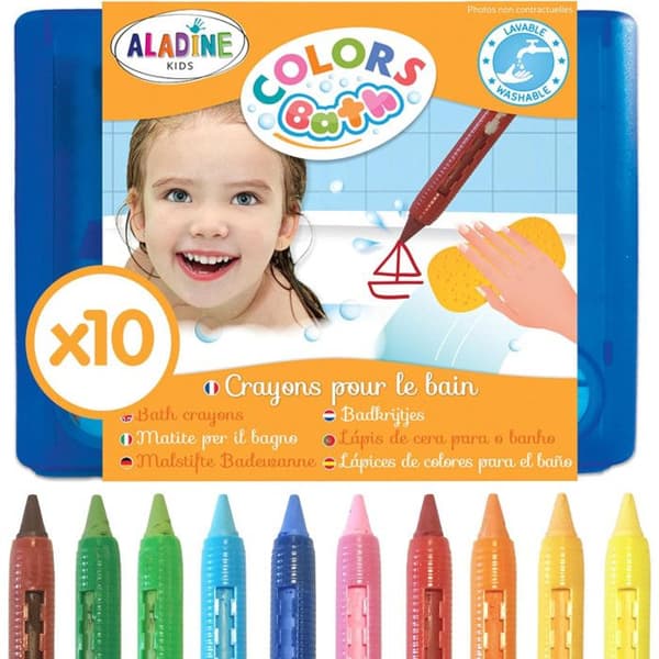 Badkritor - ALADINE - 42032 - Set med 10 - Ergonomiska - Tvättbara
