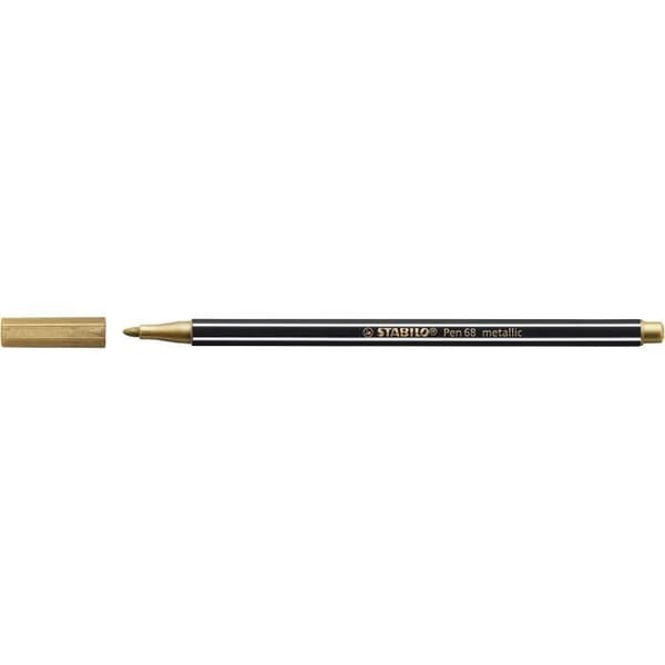 Metalllåda x 8 metalliska markörer STABILO Pen 68 metallic