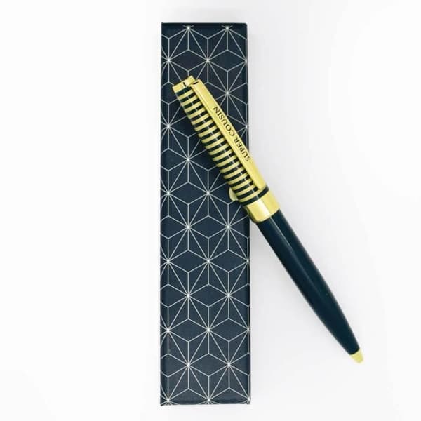 Personlig Penna - Draeger Paris - Pastell Chic - Retraktabel Kulspets - Färg Cream - Presentförpackning