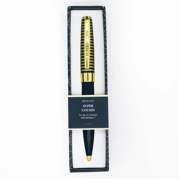Personlig Penna - Draeger Paris - Pastell Chic - Retraktabel Kulspets - Färg Cream - Presentförpackning