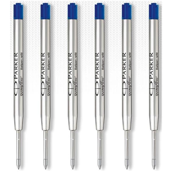 Quinkflow Refills för kulspetspenna - PARKER - Medium Point - Blå