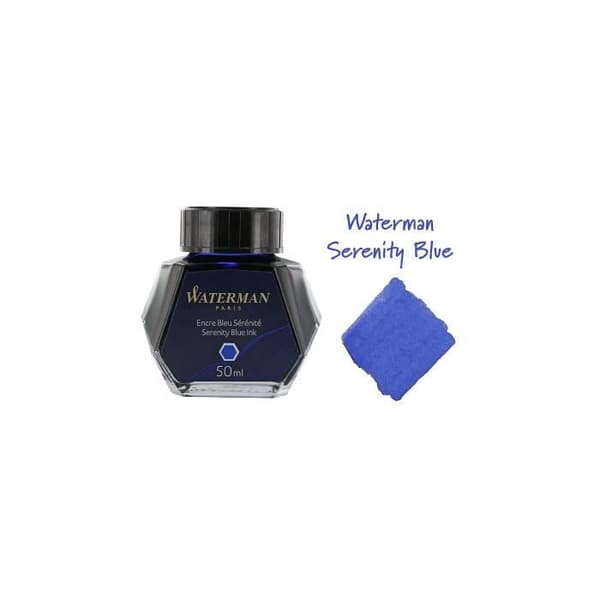 WATERMAN bläck för bläckpenna, färg Blå Serenity, flaska 50 ml