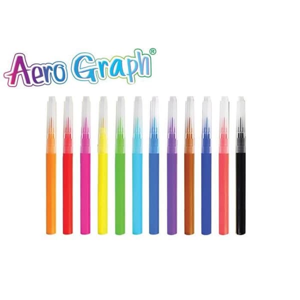 LEXIBOOK - Aéro Graph' - Filtpenna Refill x12 färger - Blandat