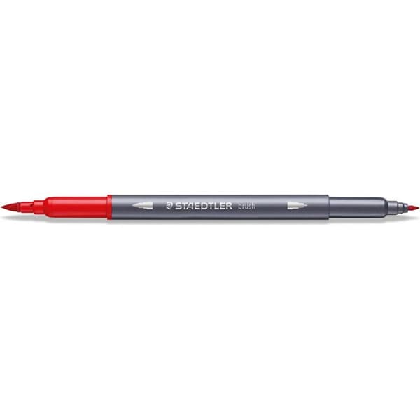 Dubbelspetsad tusch - STAEDTLER - Design Journey - Förpackning om 18 - Färg Svart - Opaque
