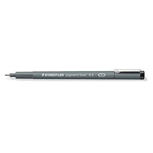 Fineliner - Staedtler - Pigment Liner - 0,5 mm - svart - Paket med 1 styck