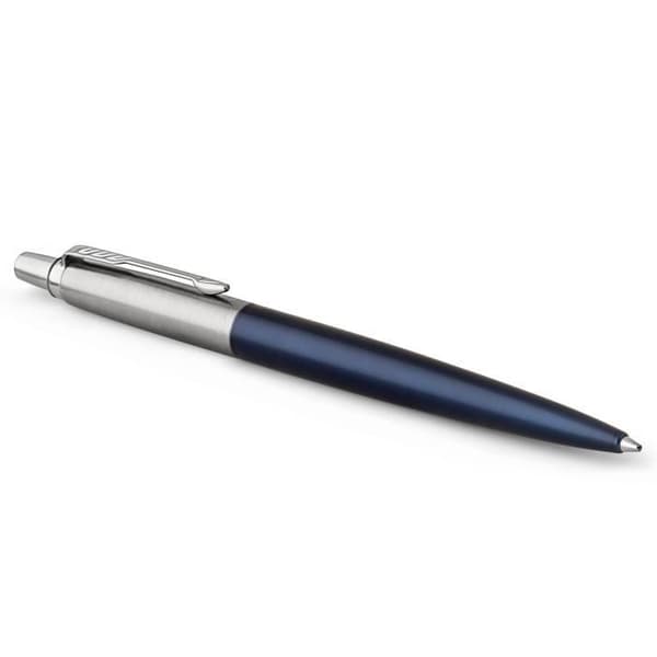 PARKER Jotter kulspetspenna, kungsblå, kromkant, blå refill, presentförpackning