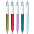 Miniatyrbild 3 av 5: BIC My 4 Colors Box - indragbara kulspetspennor med medium spets (1,0 mm), kartong med 5
